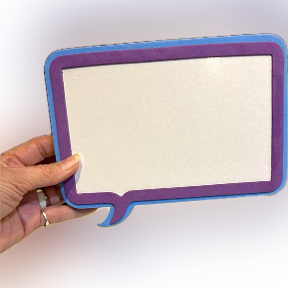 VTG MAGNETIC DRY ERASE LOCKER
REFRIGERATOR MESSAGE WHITEBOARD PURPLE BLUE SCHOOL - Picture 3 of 9